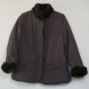 Pendleton Reversible Faux Fur Coat